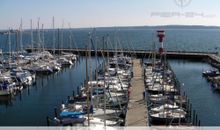 Apartmenthaus Hafenspitze Ap. 24, Pier 24, Blickrichtung offene See/Binnenhafen Nord