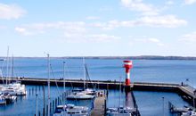 Apartmenthaus Hafenspitze Ap. 24, Pier 24, Blickrichtung offene See/Binnenhafen Nord