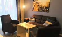 Apartmenthaus Hafenspitze Ap. 17 "Hafenflair", Blickrichtung Innenstadt/Binnenhafen