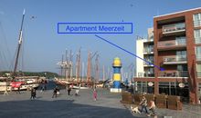 Apartmenthaus Hafenspitze  Ap. 8  "MEERZEIT"  Blickrichtung Innenstadt / Binnenhafen West