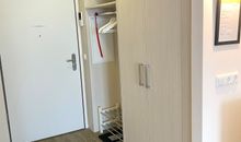 Apartmenthaus Hafenspitze  Ap. 8  "MEERZEIT"  Blickrichtung Innenstadt / Binnenhafen West