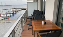 Apartmenthaus Hafenspitze  Ap. 23 "WindSegler", Blickrichtung Binnenhafen Nord/Offenes Meer