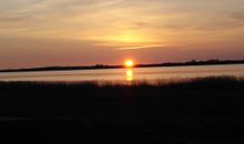 Sonnenuntergang von der Terrasse