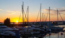 Sonnenuntergang in Binz