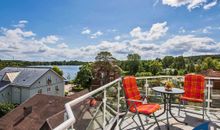 Balkon mit Blick auf den Schloonsee