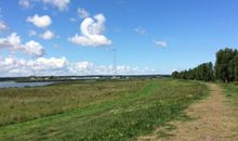 auf dem Fahrradweg von Karlshagen nach Peenemünde