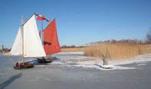 Segelschlitten auf dem Bodden