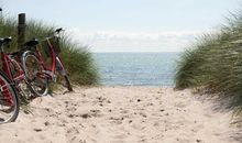 Mit dem Fahrrad zum Strand