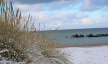 winterlicher Strand in Wustrow