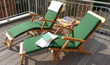 Deckchairs auf dem Altan/ der Dachterrasse