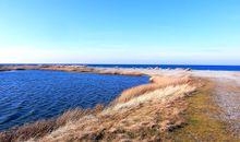 Auf der Insel am Strand nach Westen gewandert