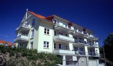 Balkon (oben links), Blick auf Ostsee und Salzhaff