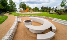 Grillplatz und Blick zum Stettiner Haff