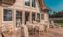 Ferienhaus Woge - Sonnenterrasse mit Panorama-Wasserblick