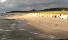 Blick auf den Strand von der Seebrücke