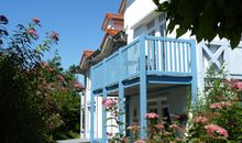 Die Villa Strandbrise von außen - Die Terrasse der Wohnung 4