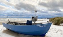 Fischerboot am Strand