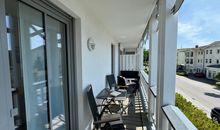 bestuhlter Balkon