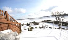 Baaber Strand mit Schneedecke