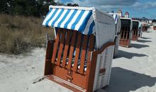 Strandkorb am Strand