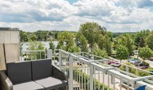 Balkon mit Blick auf den Schloonsee