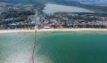 Blick auf Binz mit Schmachter See