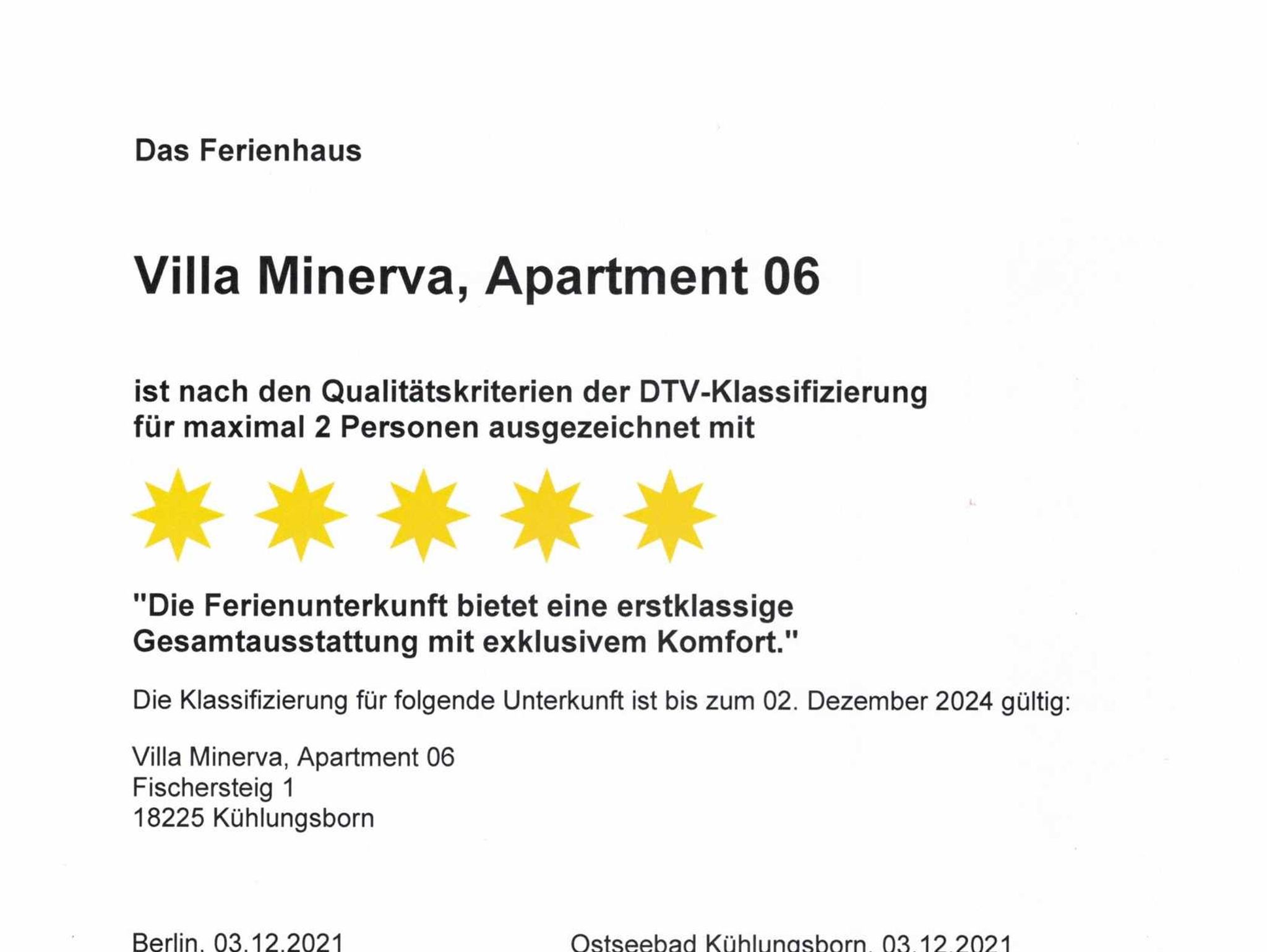 Villa Minerva Ferienwohnung 06