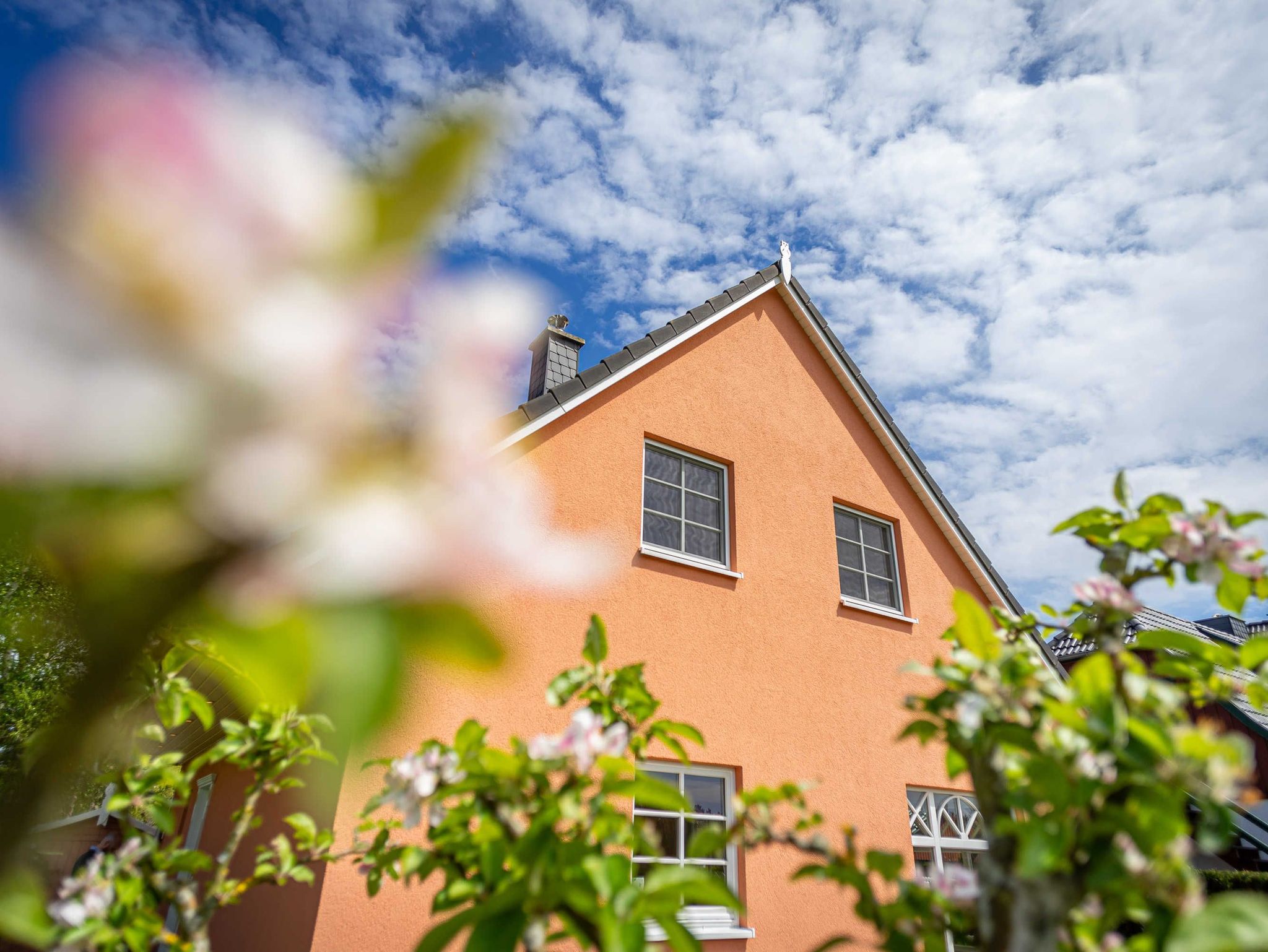 Gaube und Balkon