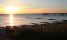 Strand mit Sonnenuntergang