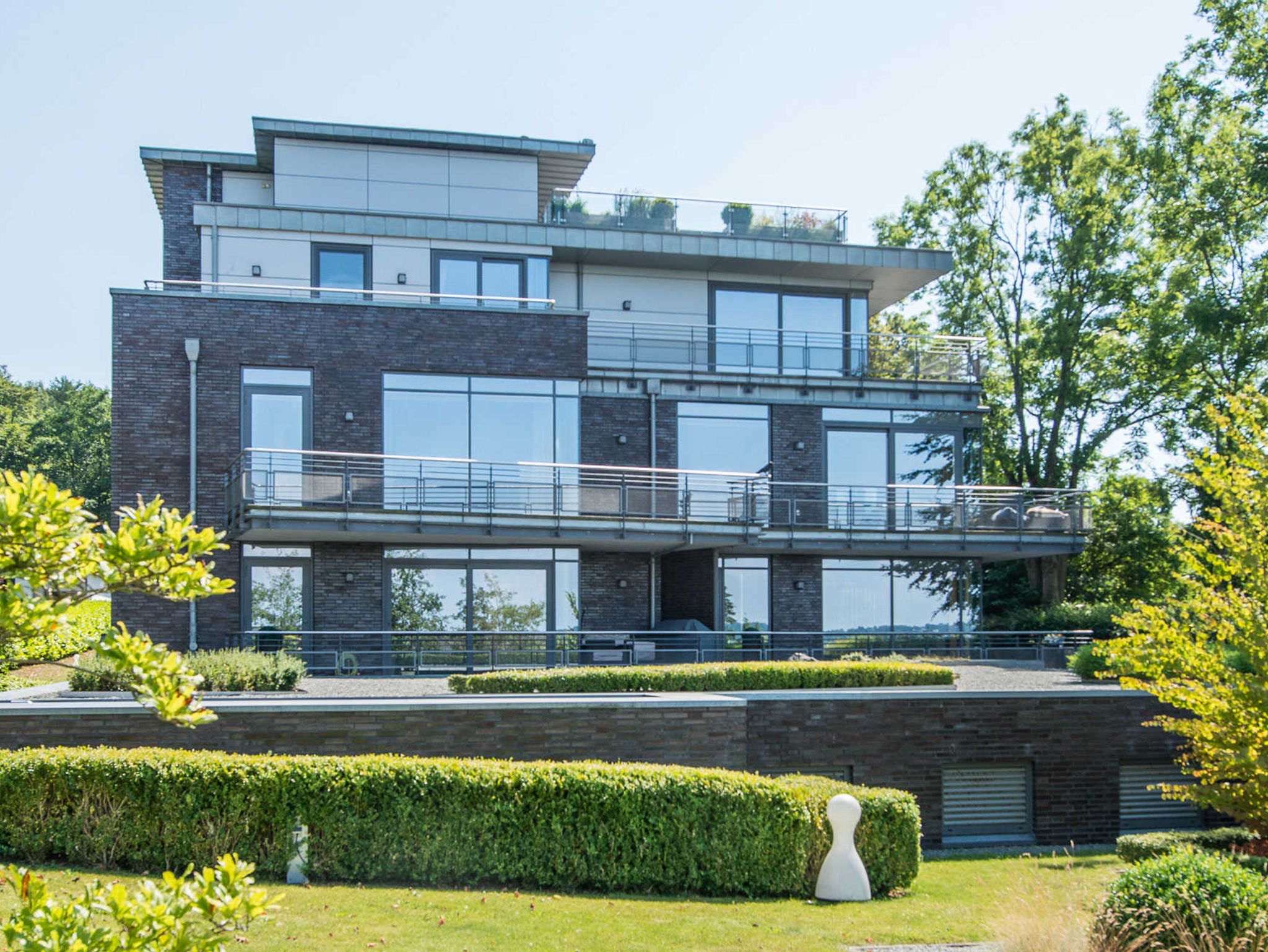 Blick auf die Ferienwohnung An den Boddenwiesen I im OG