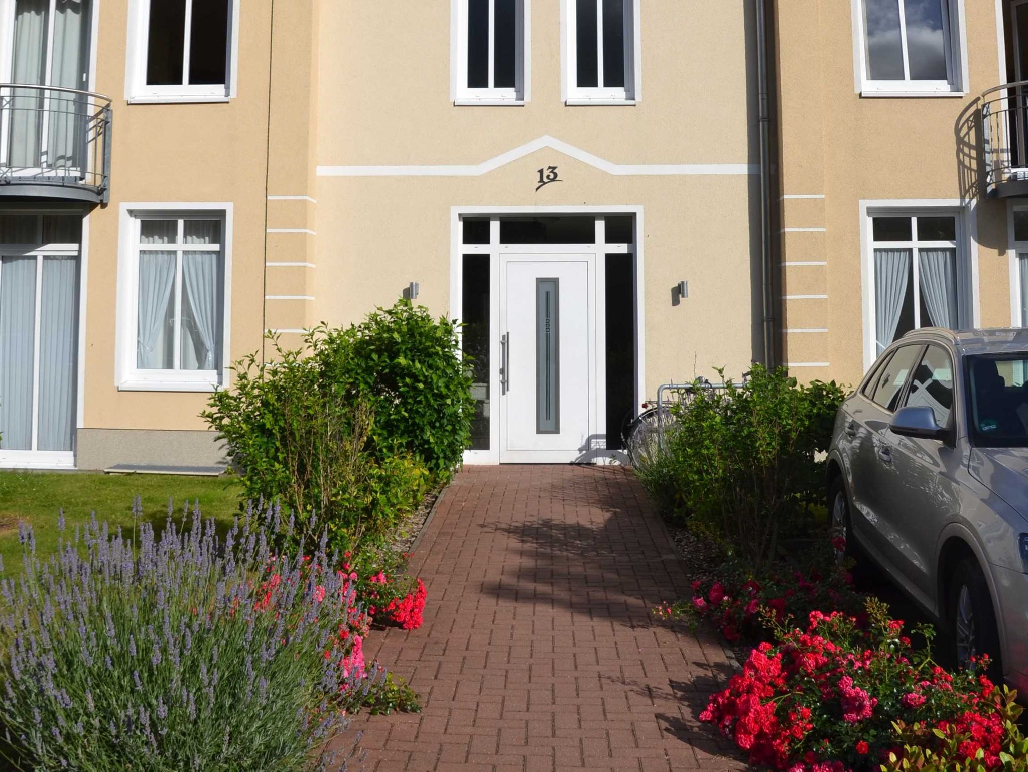 Haus Meeresblick vom Strand aus