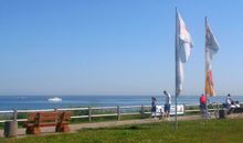 Die ruhige Strandpromenade im Ostseebad Nienhagen.