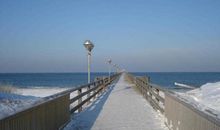 Seebrücke im Winter