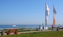 Die ruhige Strandpromenade vom Ostseebad Nienhagen.