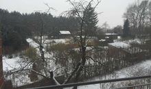 Blick vom Balkon im Winter