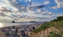 unser Strand mit Seebrücke