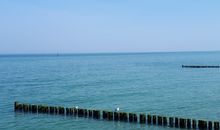 Nächtlicher Blick vom WZ-Balkon zur Ostseetherme