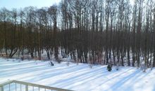 Blick vom Balkon im Winter