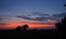 Sonnenuntergang vom Garten aus