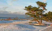 Schnee am Baaber Strand