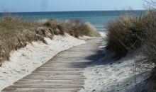 Strandaufgang vor der Unterkunft