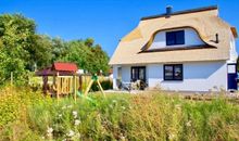 Blick von hinten in den Garten