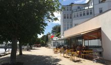 Blick auf die Strandpromenade von Sassnitz