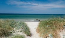 Strandaufgang 15, direkt vor dem Ferienhaus